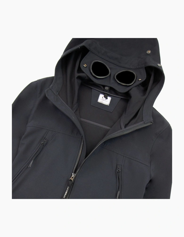 Cp Company Undersixteen Light Soft Shell Google Jacket Navy 888