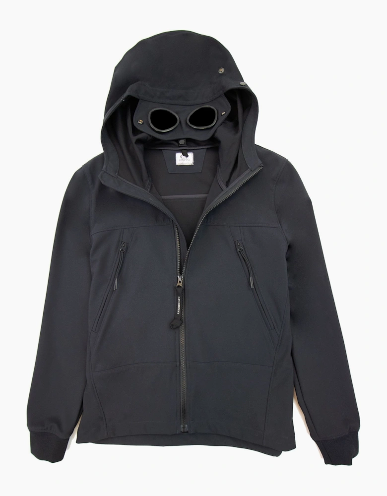 Cp Company Undersixteen Light Soft Shell Google Jacket Navy 888