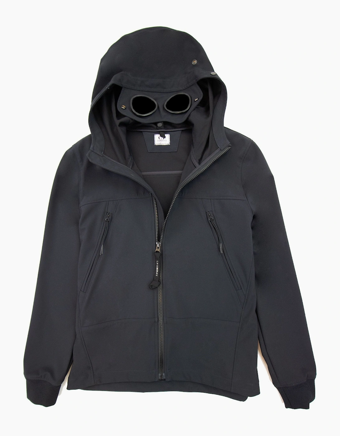 Cp Company Undersixteen Light Soft Shell Google Jacket Navy 888