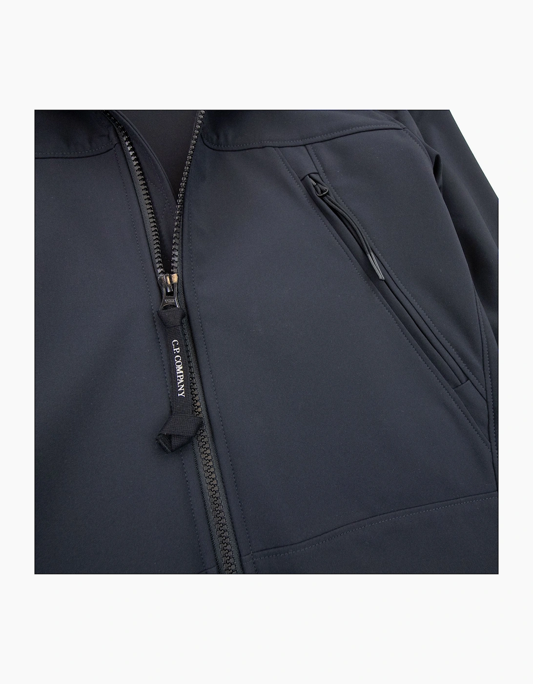 Cp Company Undersixteen Light Soft Shell Google Jacket Navy 888