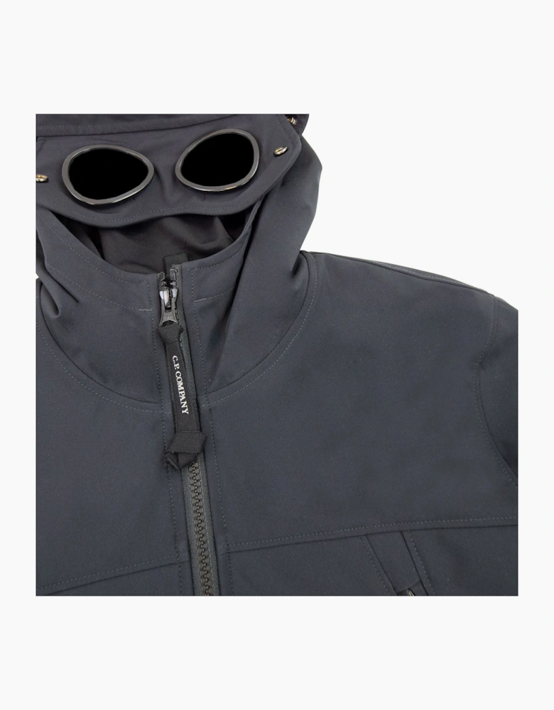 Cp Company Undersixteen Light Soft Shell Google Jacket Navy 888