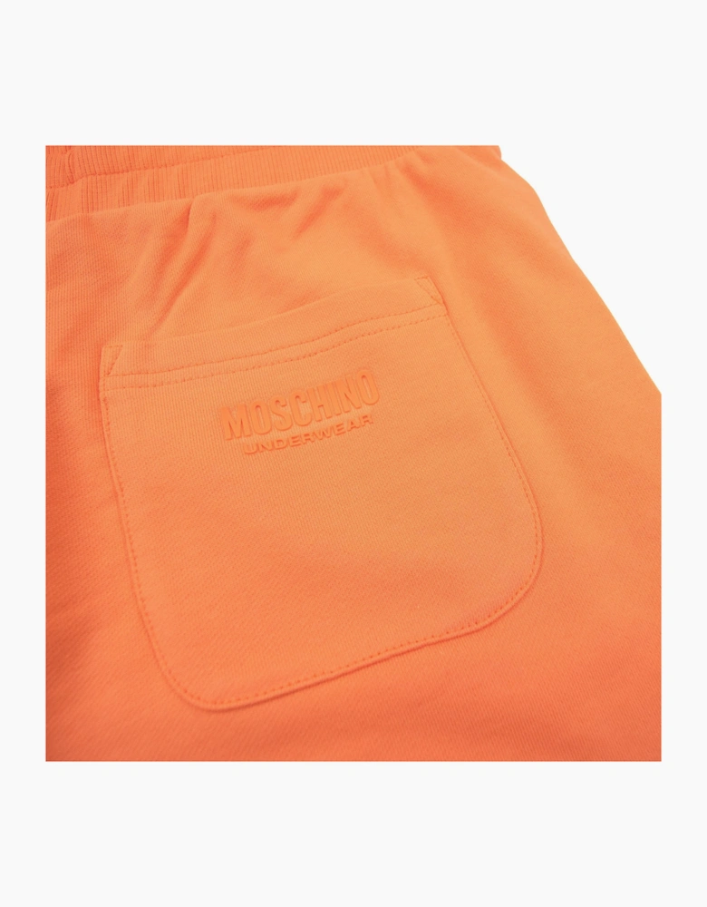 Moschino Underwear Logo Tape Shorts Orange 0035