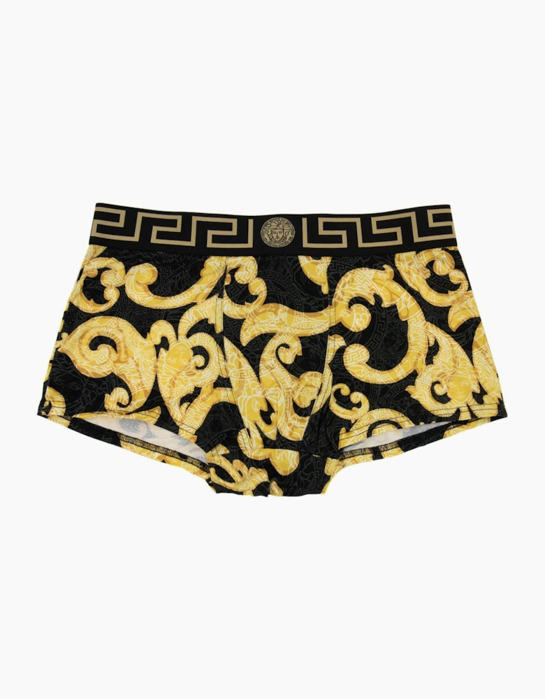 Versace Baroque Boxer Shorts Black