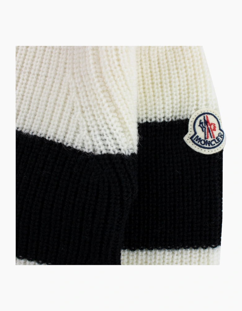 Moncler Junior Girls Striped Sweatshirt Black