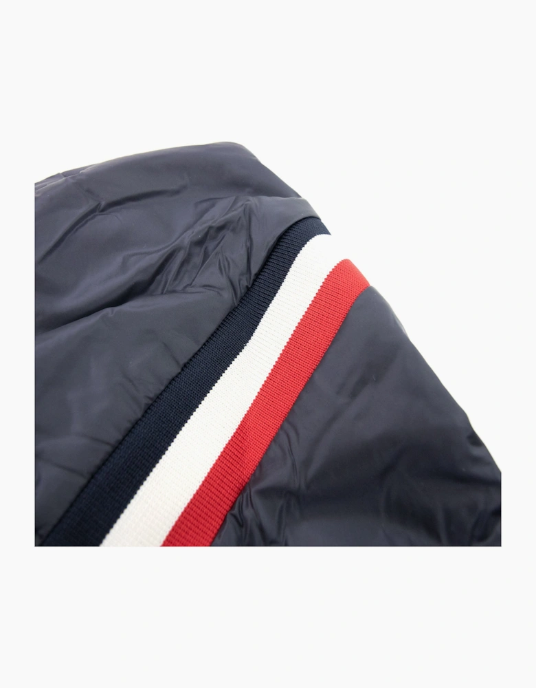 Moncler Junior Maglia Logo Zip Up Cardigan Navy 778