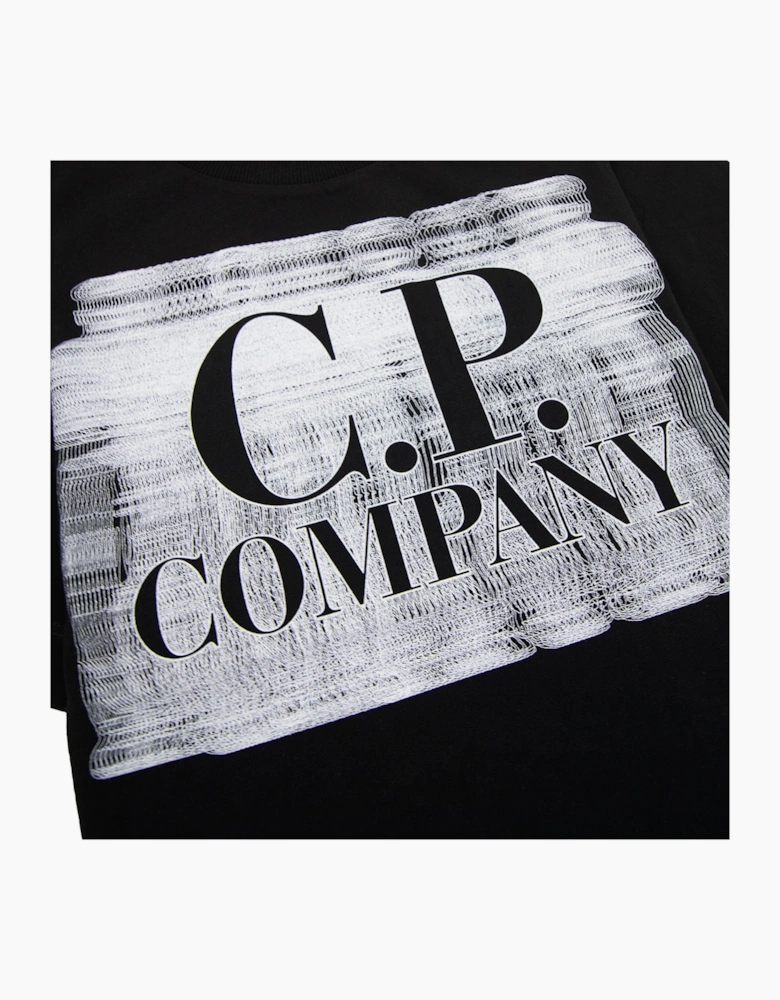 Cp Company Undersixteen 30/1 Graphic Logo T-shirt Black 999