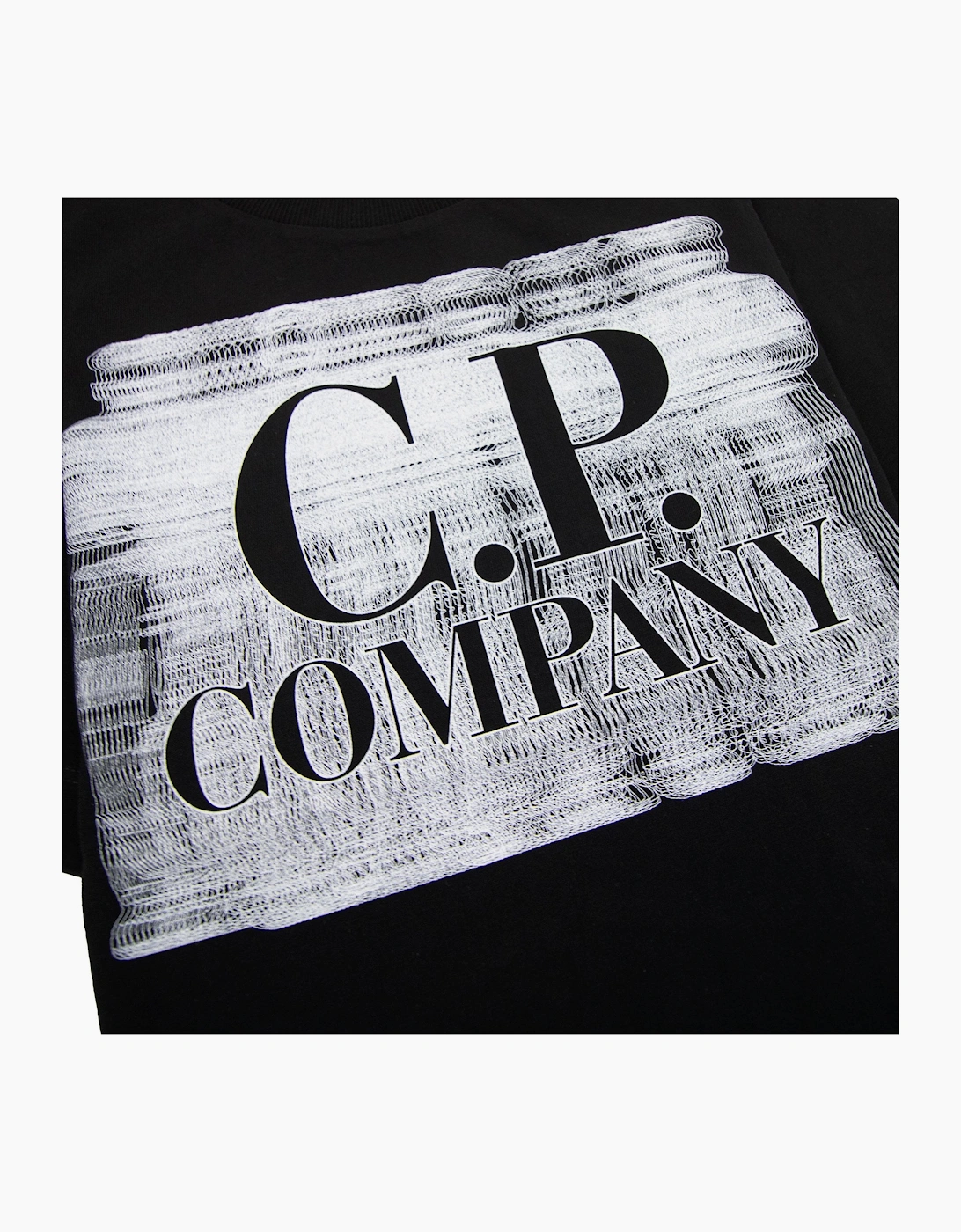 Cp Company Undersixteen 30/1 Graphic Logo T-shirt Black 999
