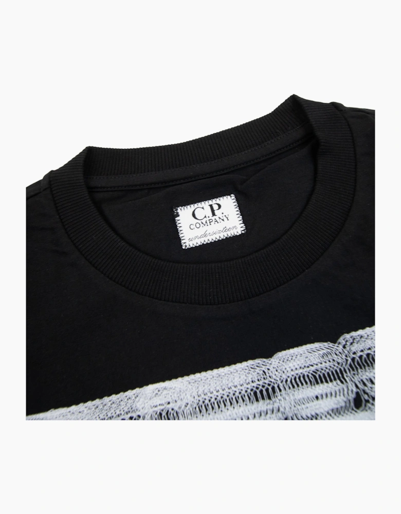 Cp Company Undersixteen 30/1 Graphic Logo T-shirt Black 999