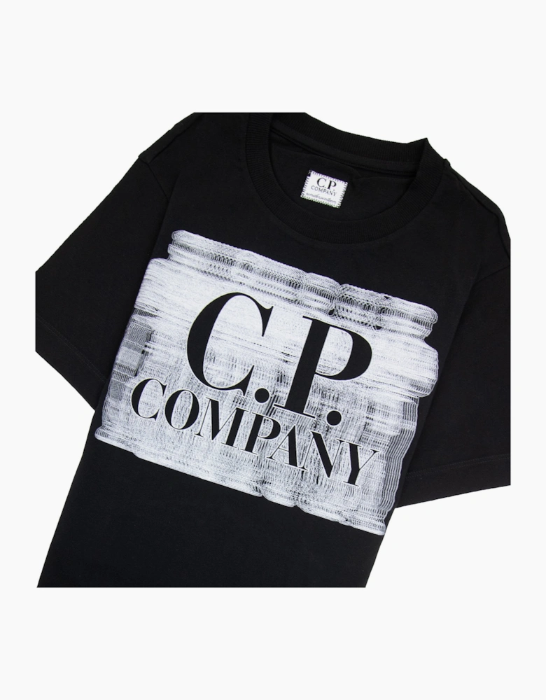 Cp Company Undersixteen 30/1 Graphic Logo T-shirt Black 999