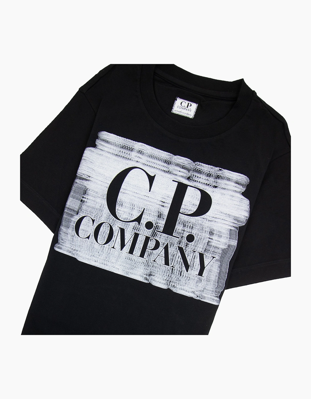 Cp Company Undersixteen 30/1 Graphic Logo T-shirt Black 999
