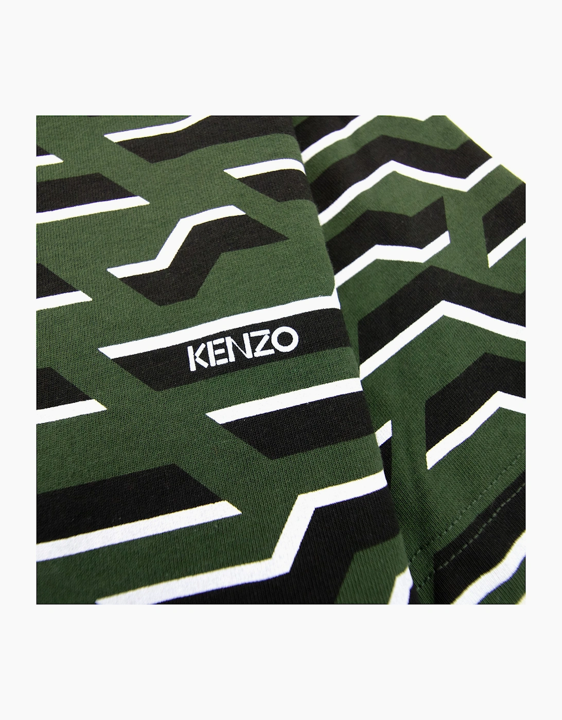 Kenzo Crew Neck Straight T Shirt Green