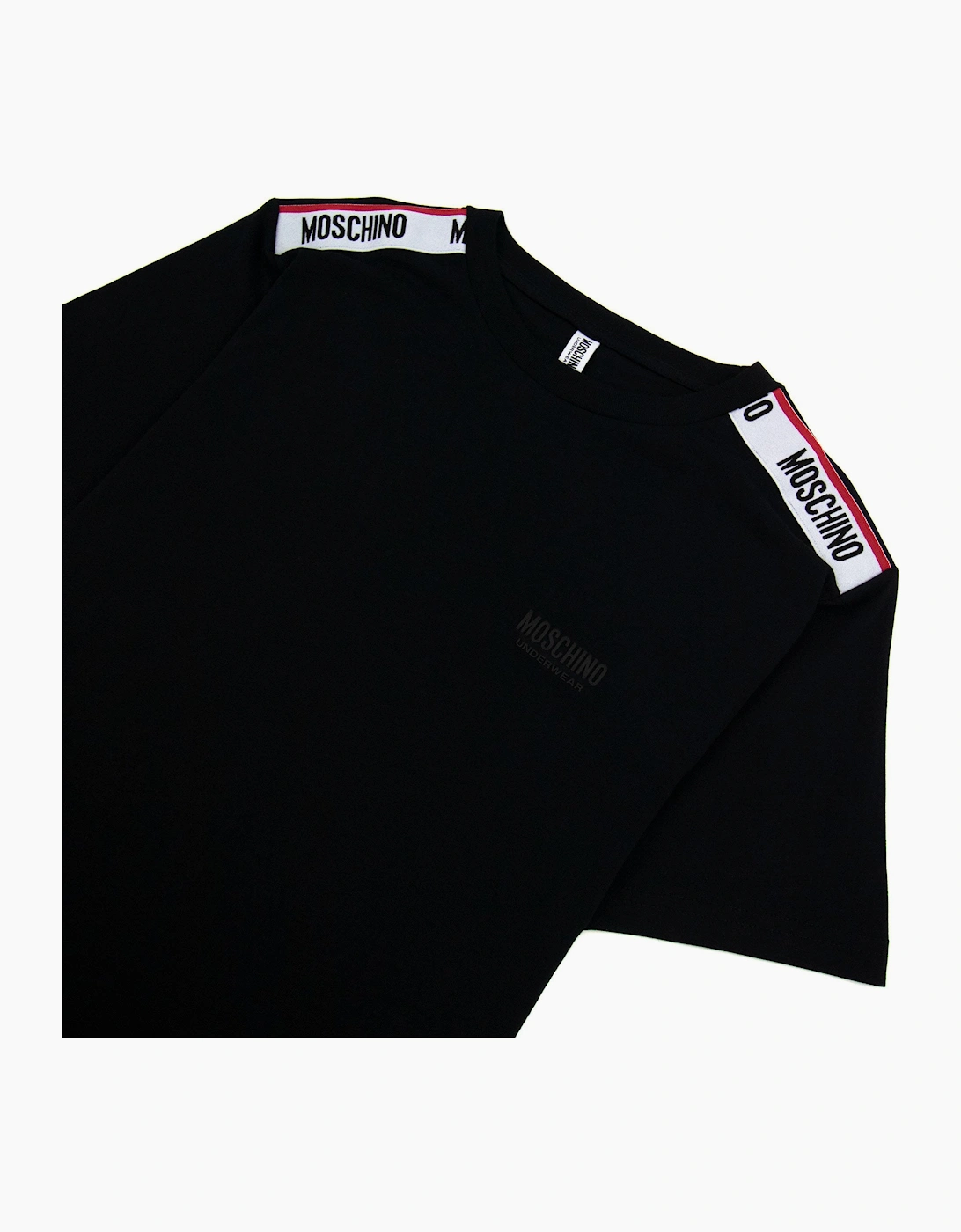 Moschino Underwear Tape Logo T-shirt Black 0555