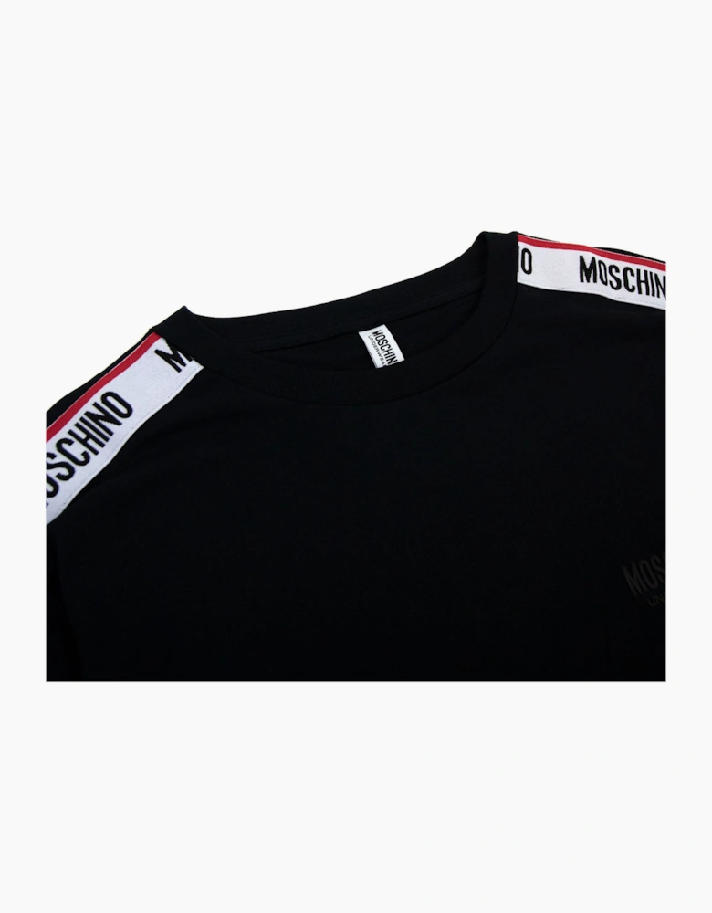 Moschino Underwear Tape Logo T-shirt Black 0555