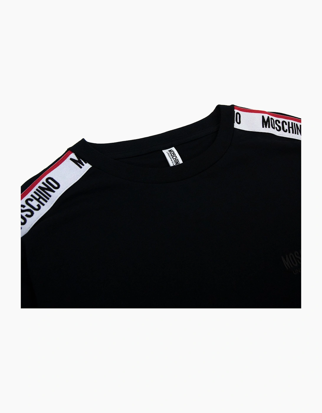Moschino Underwear Tape Logo T-shirt Black 0555