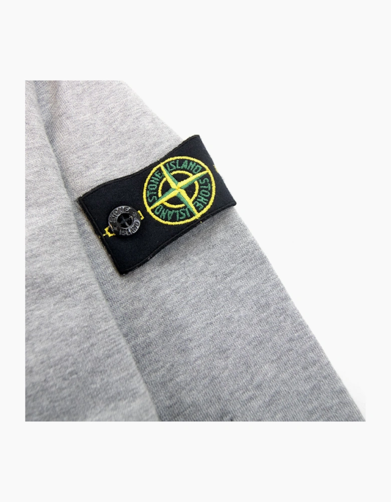 Stone Island Junior Zip Hooded Sweatshirt Grey V1064