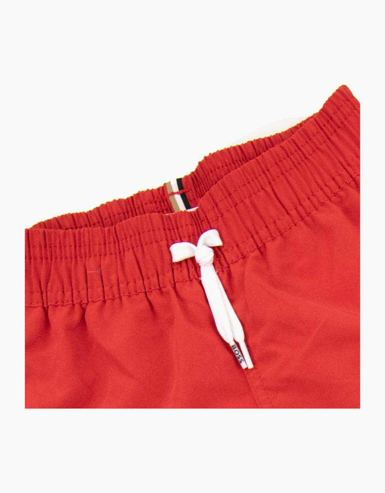 Hugo Boss Kids Infant Logo Swim Shorts Red 991