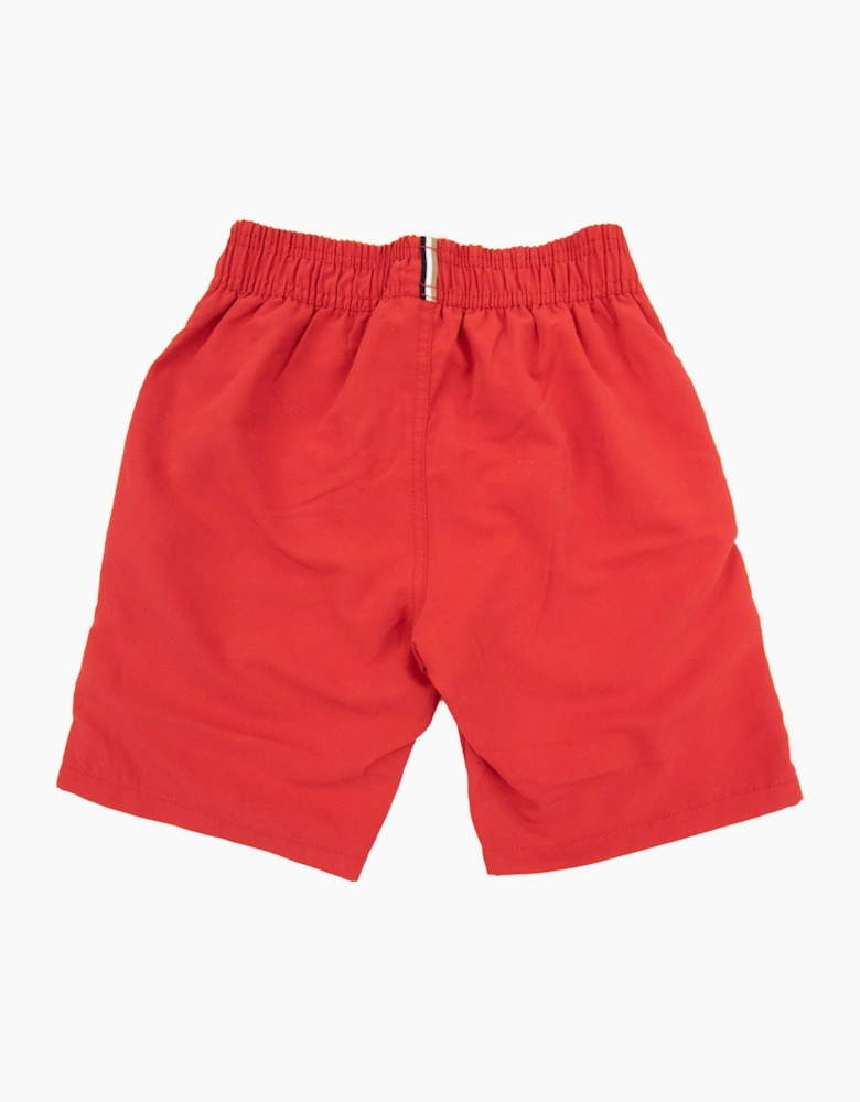 Hugo Boss Kids Infant Logo Swim Shorts Red 991