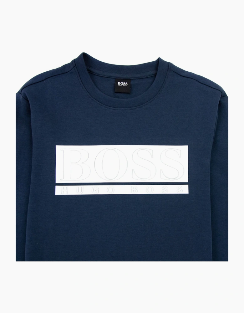 Hugo Boss Block Logo Sweatshirt Navy 410