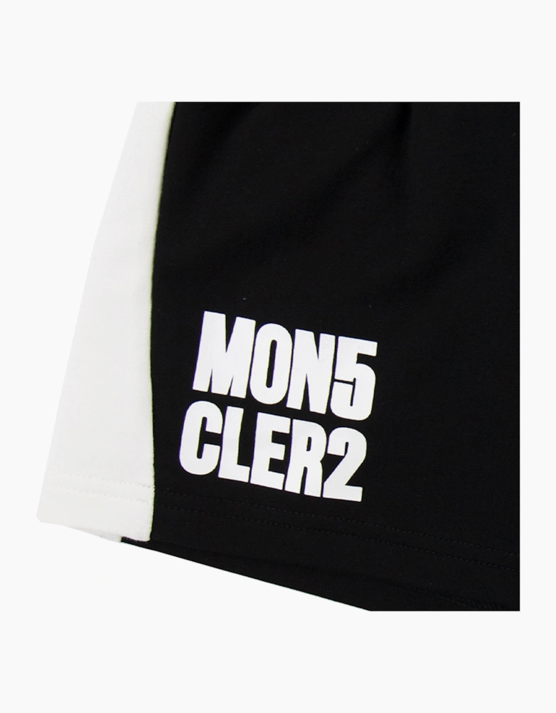 Moncler Junior Logo Shorts Black