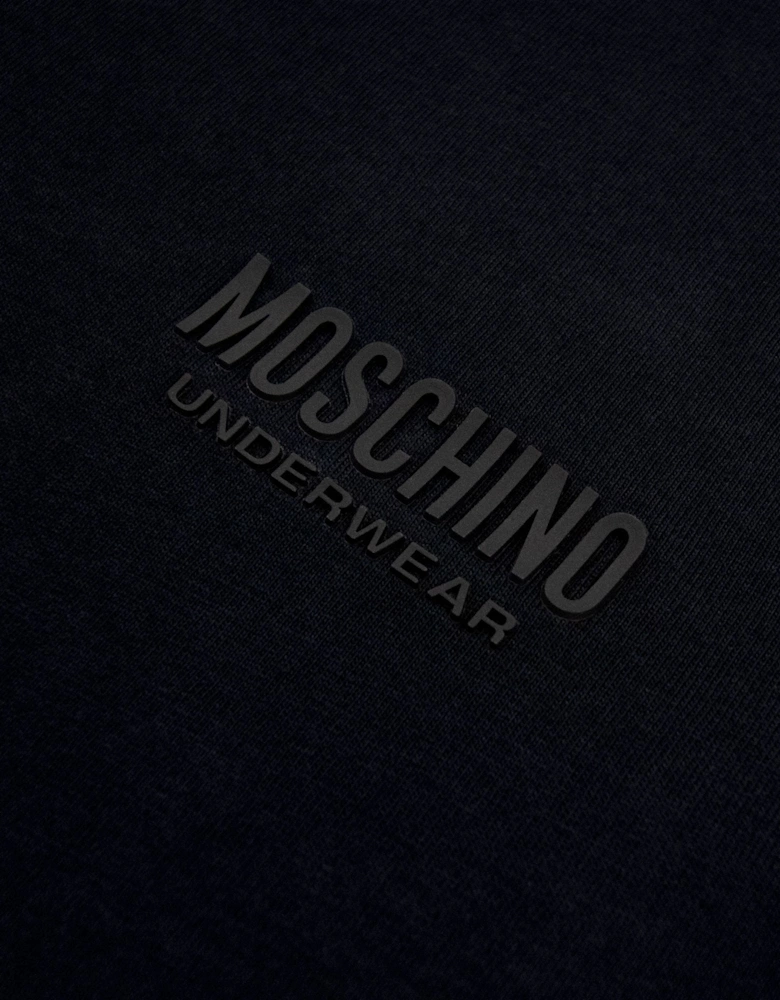 Moschino Underwear Chest Logo Tape T Shirt Black 0555