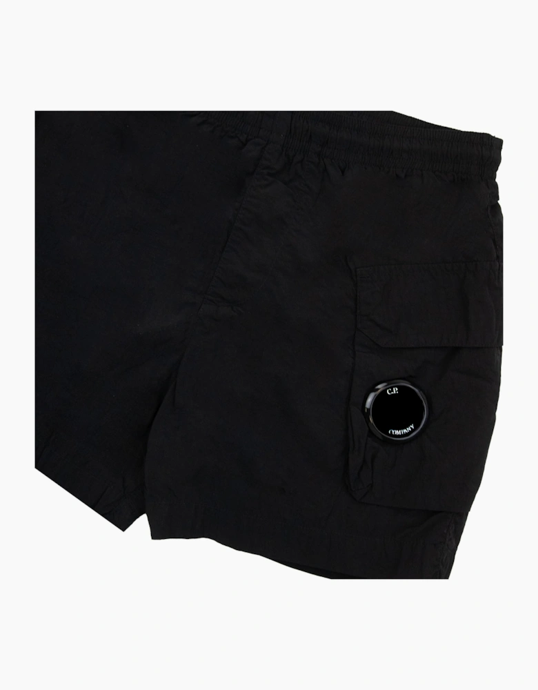 Cp Company Undersixteen Chrome-r Lense Cargo Swim Shorts Black 999