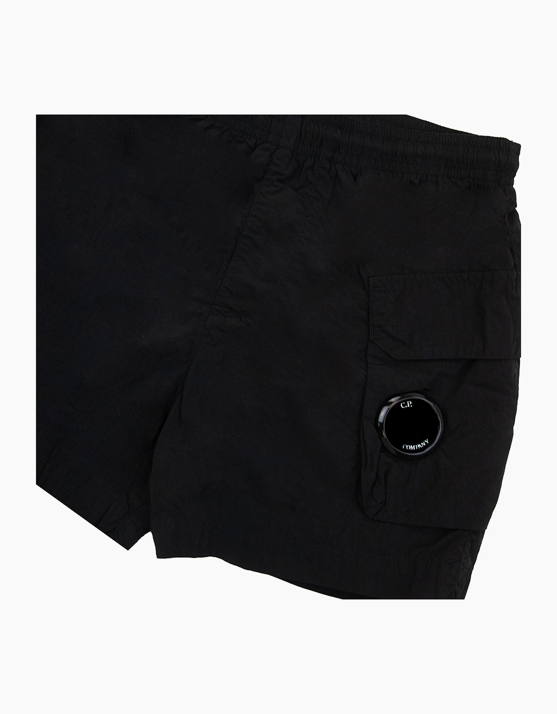 Cp Company Undersixteen Chrome-r Lense Cargo Swim Shorts Black 999