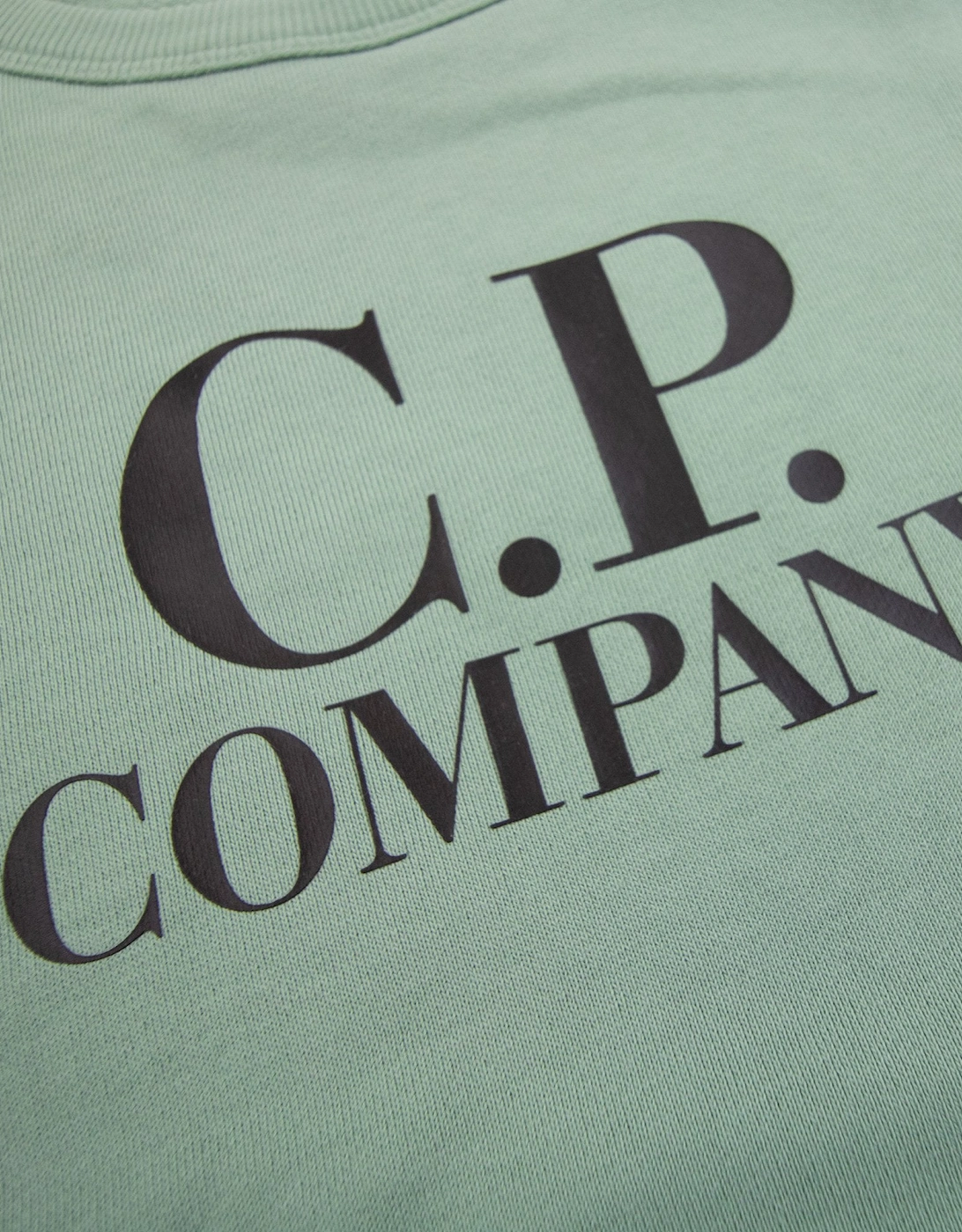 Cp Company Undersixteen Basic Lens Crewneck Sweatshirt Green 626