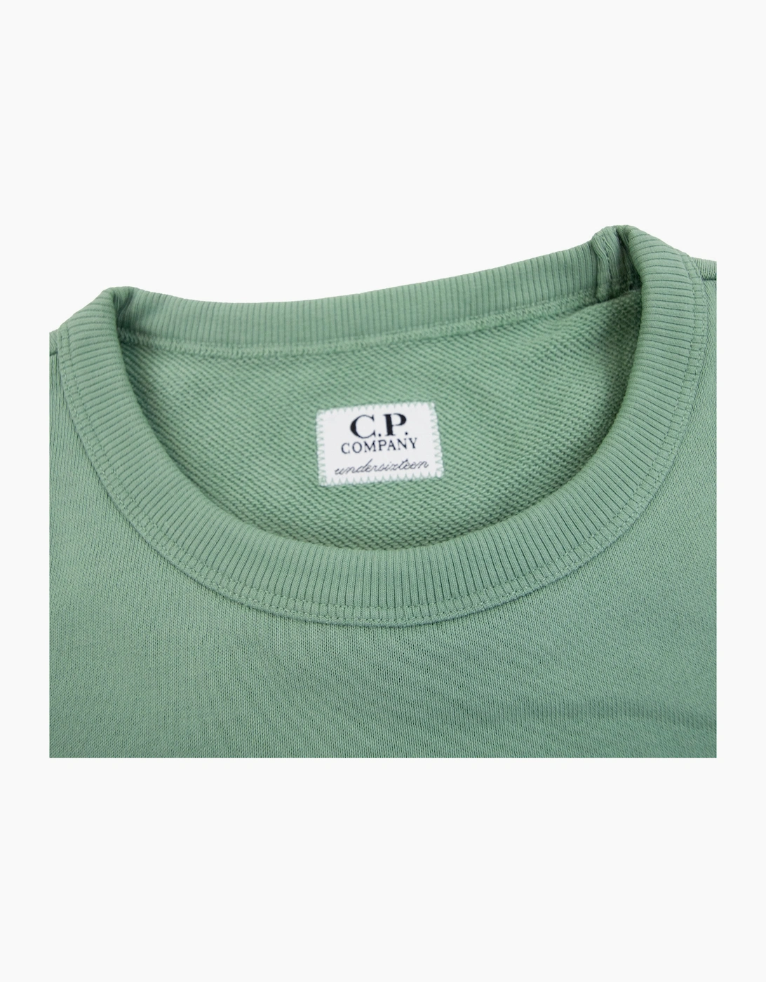 Cp Company Undersixteen Basic Lens Crewneck Sweatshirt Green 626