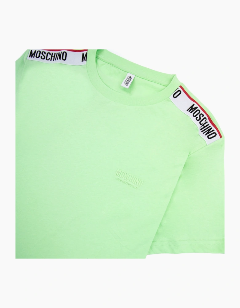 Moschino Underwear Tape Logo T-shirt Green 0449