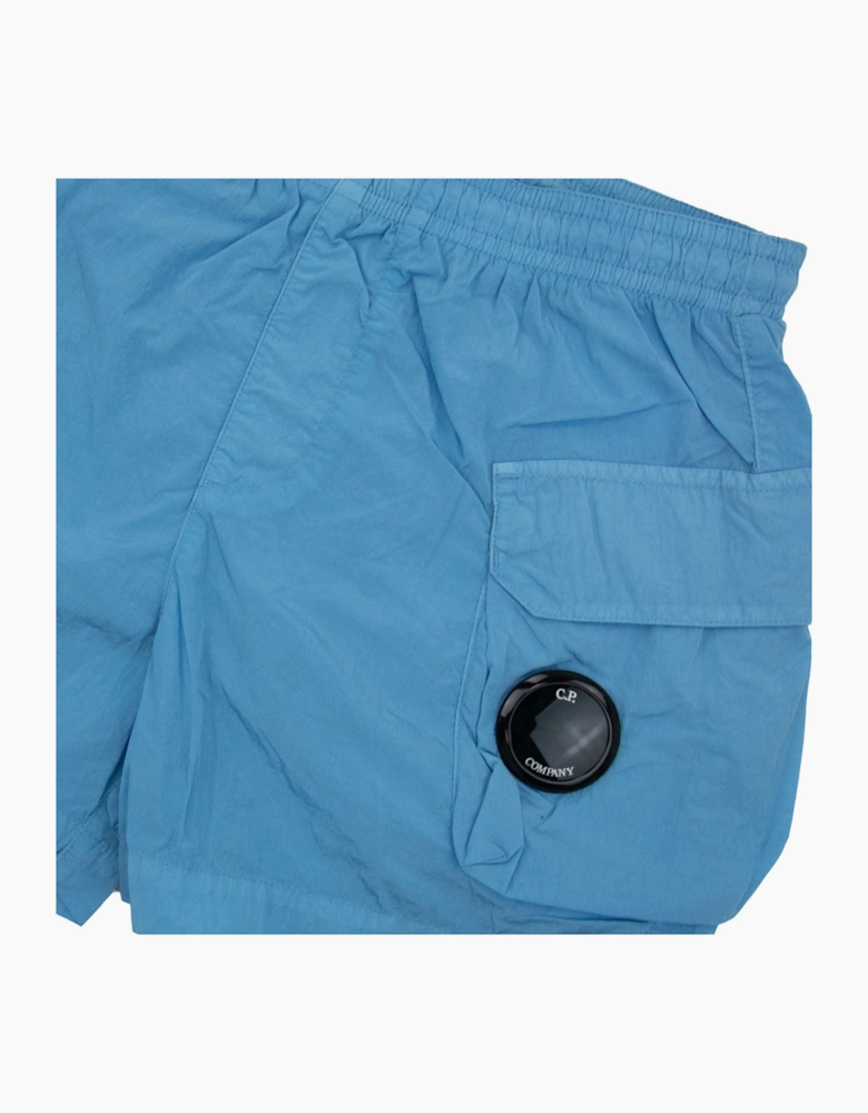 Cp Company Undersixteen Chrome-r Lense Cargo Swim Shorts Niagara Blue 853