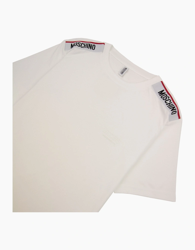 Moschino Underwear Tape Logo T-shirt White
