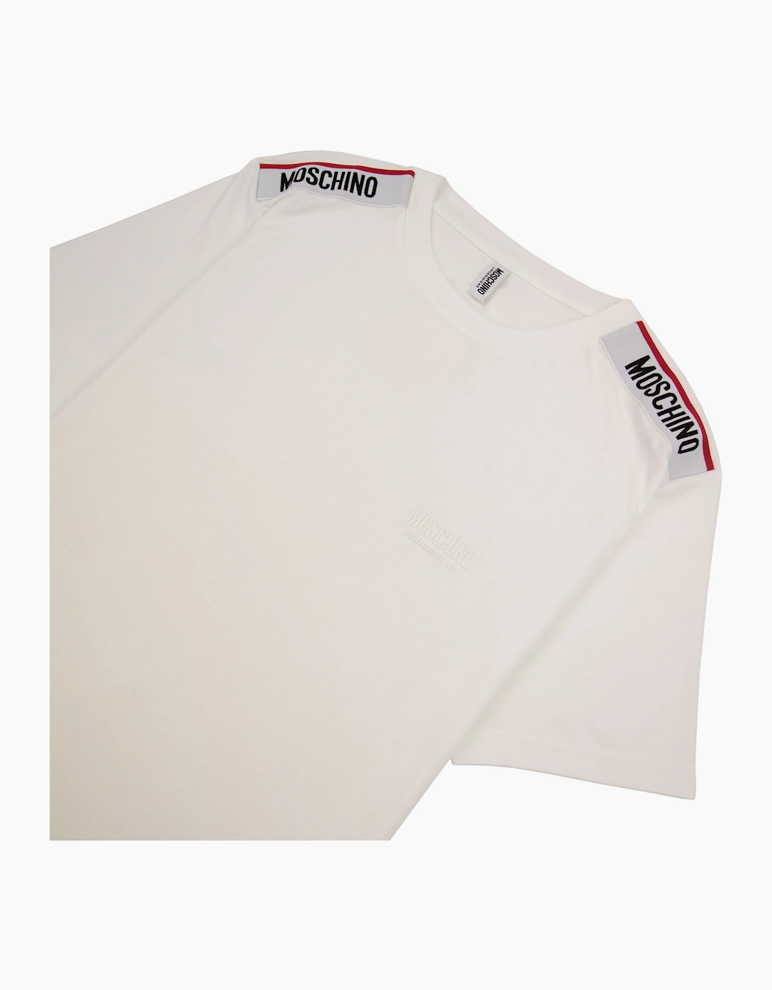 Moschino Underwear Tape Logo T-shirt White