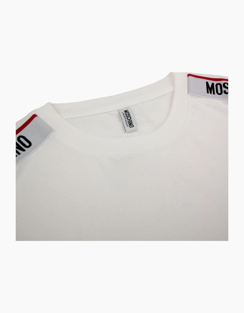 Moschino Underwear Tape Logo T-shirt White