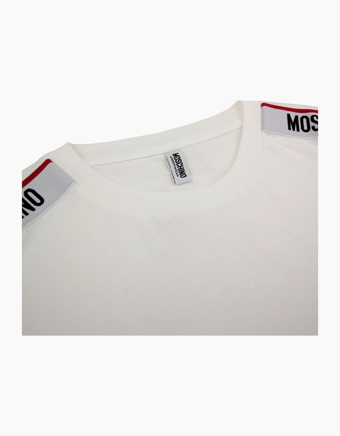 Moschino Underwear Tape Logo T-shirt White