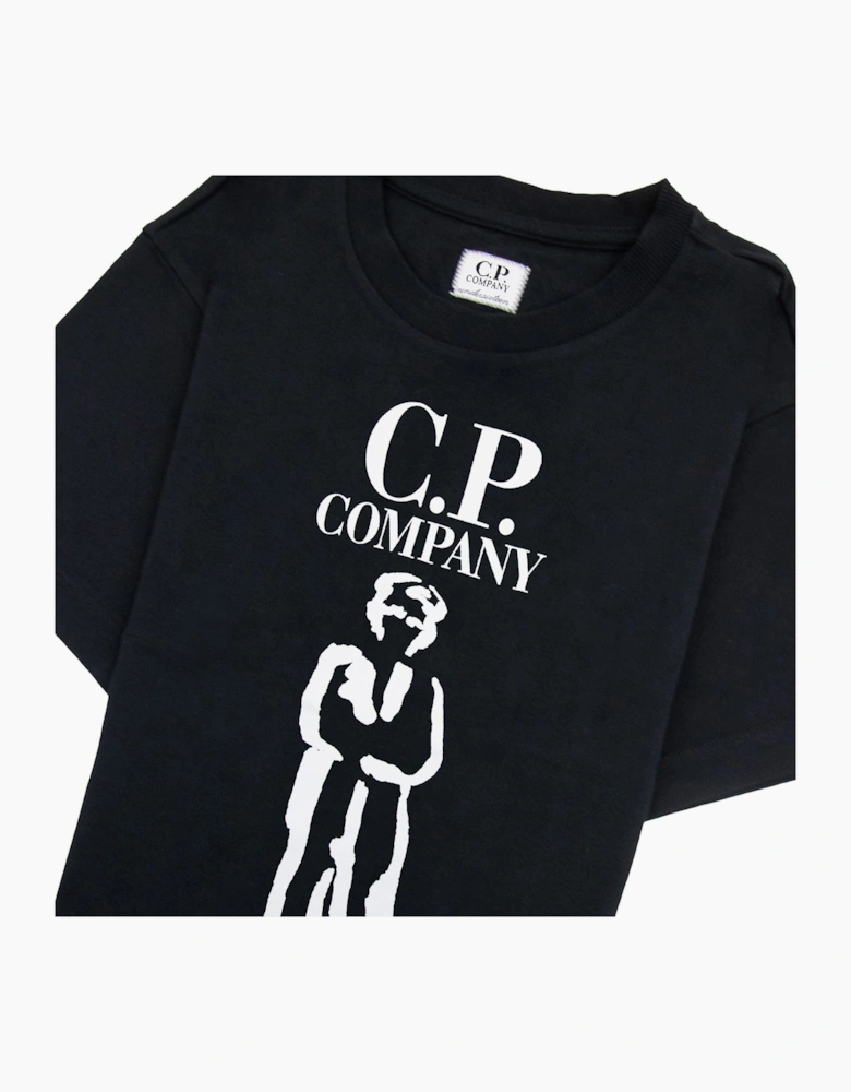Cp Company Undersixteen 30/1 British Sailor T Shirt Black 999