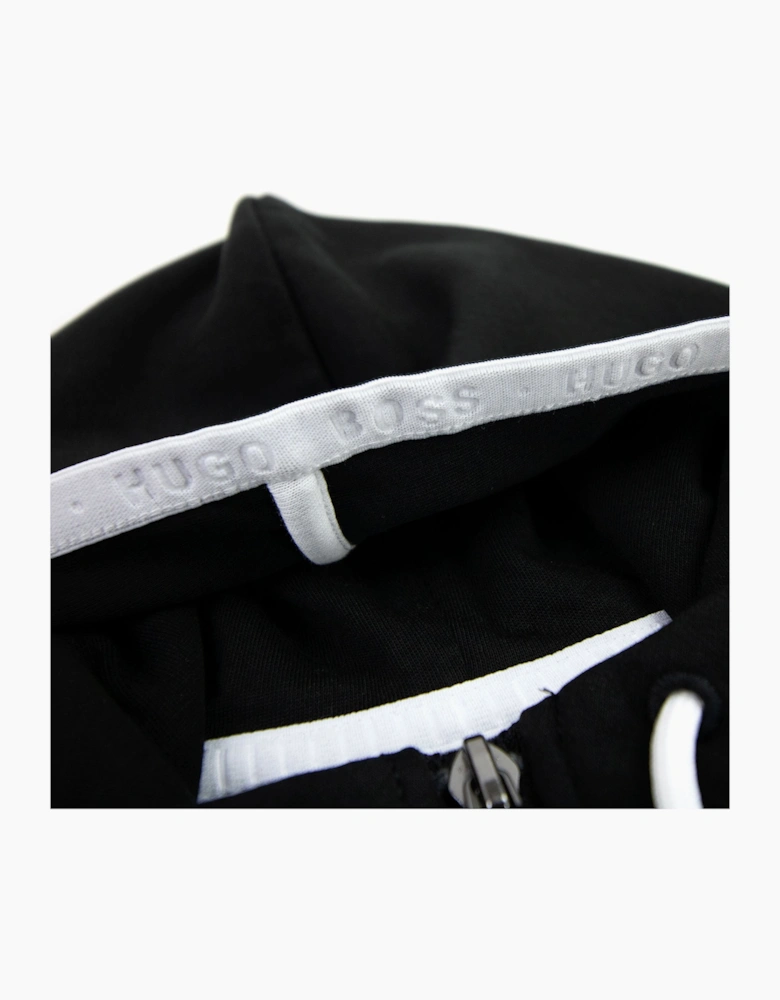Hugo Boss Block Logo Zip Up Hoody Black 001