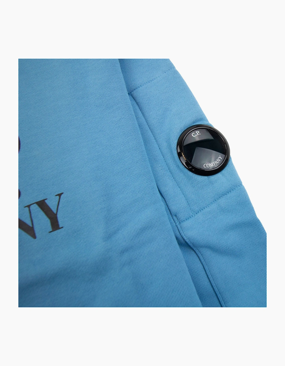 Cp Company Undersixteen Basic Lens Crewneck Sweatshirt Niagara Blue 853