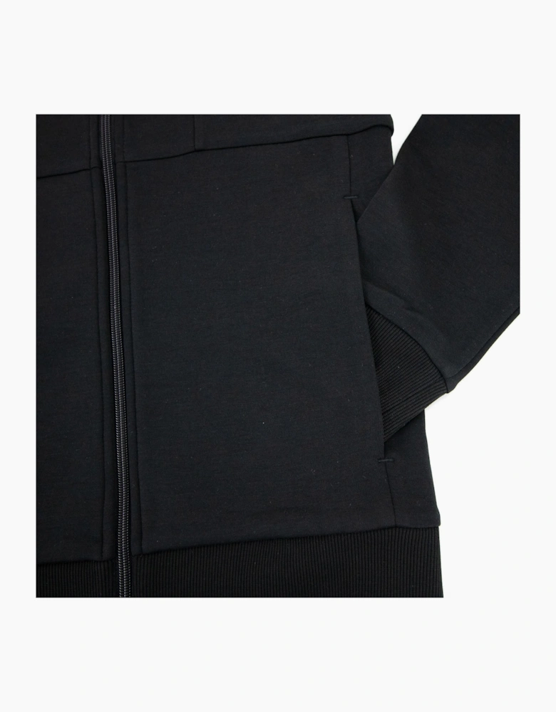 Hugo Boss Block Logo Zip Up Hoody Black 001