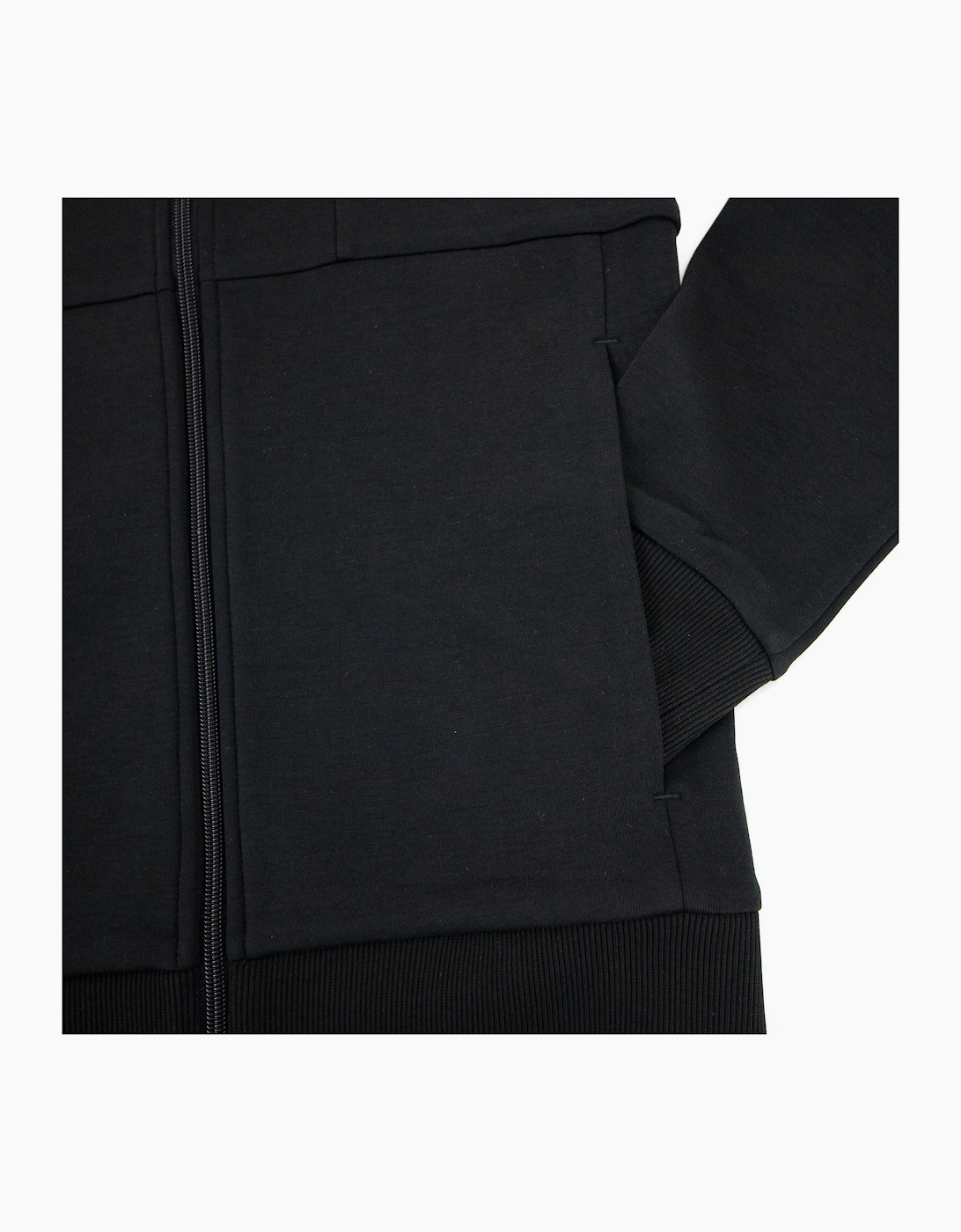 Hugo Boss Block Logo Zip Up Hoody Black 001