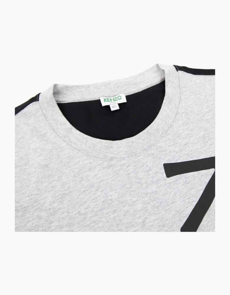 Kenzo New Signature Logo T Shirt Grey