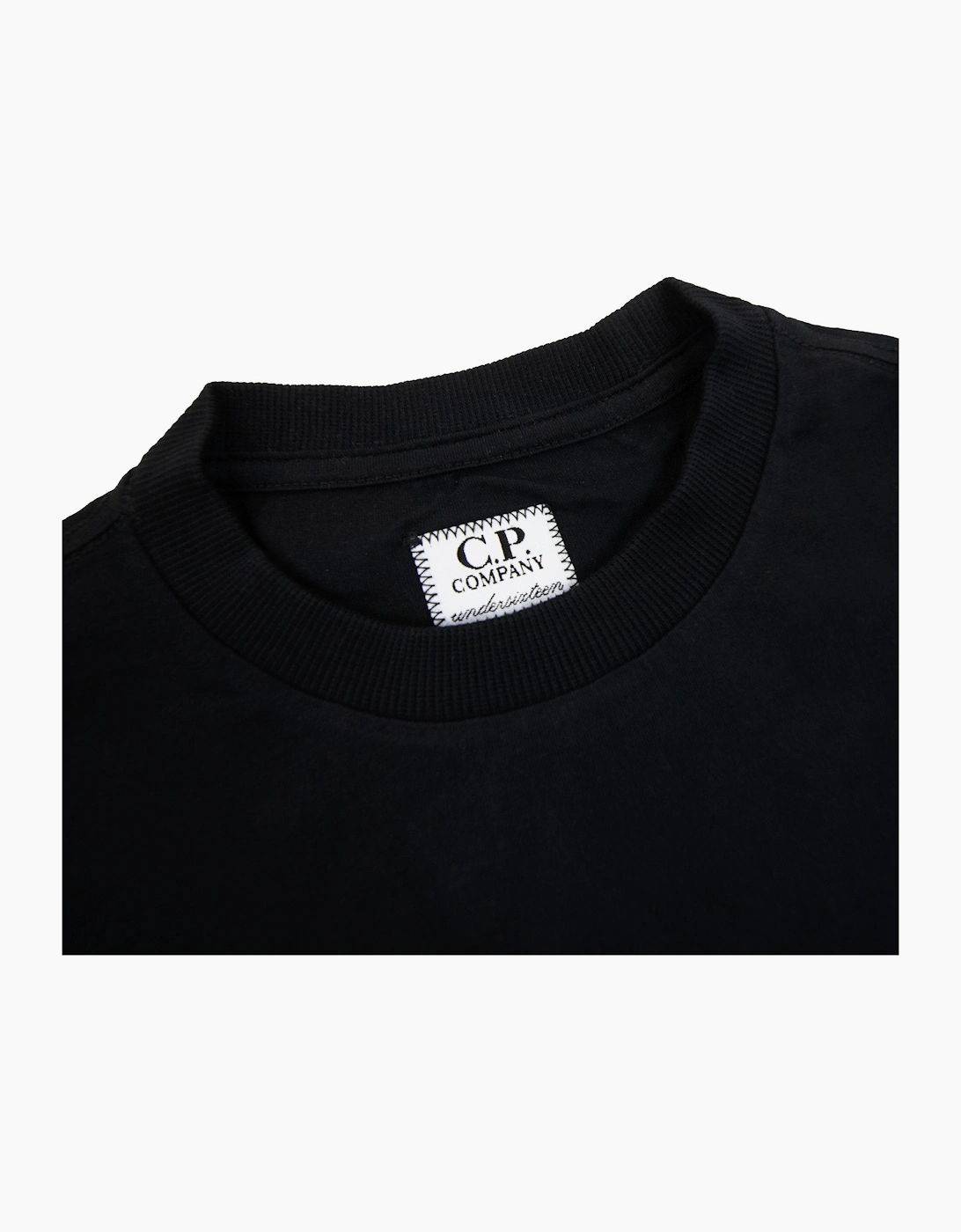 Cp Company Undersixteen Chest Logo Back Goggle T-shirt Black 999