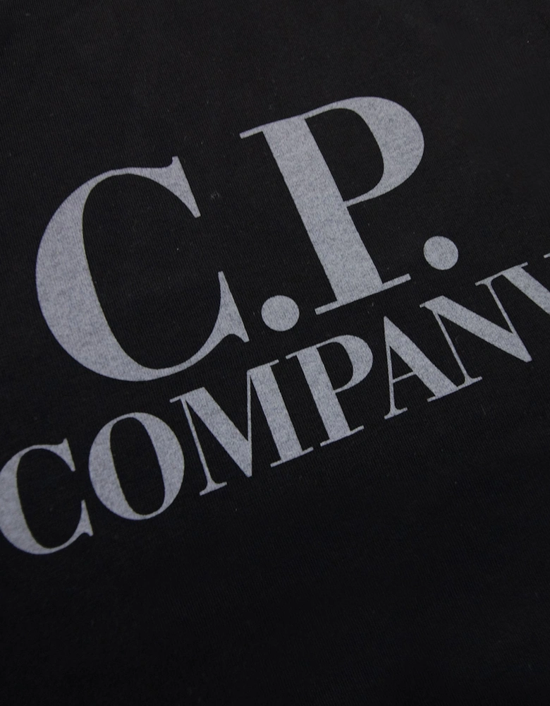 Cp Company Undersixteen Chest Logo Back Goggle T-shirt Black 999