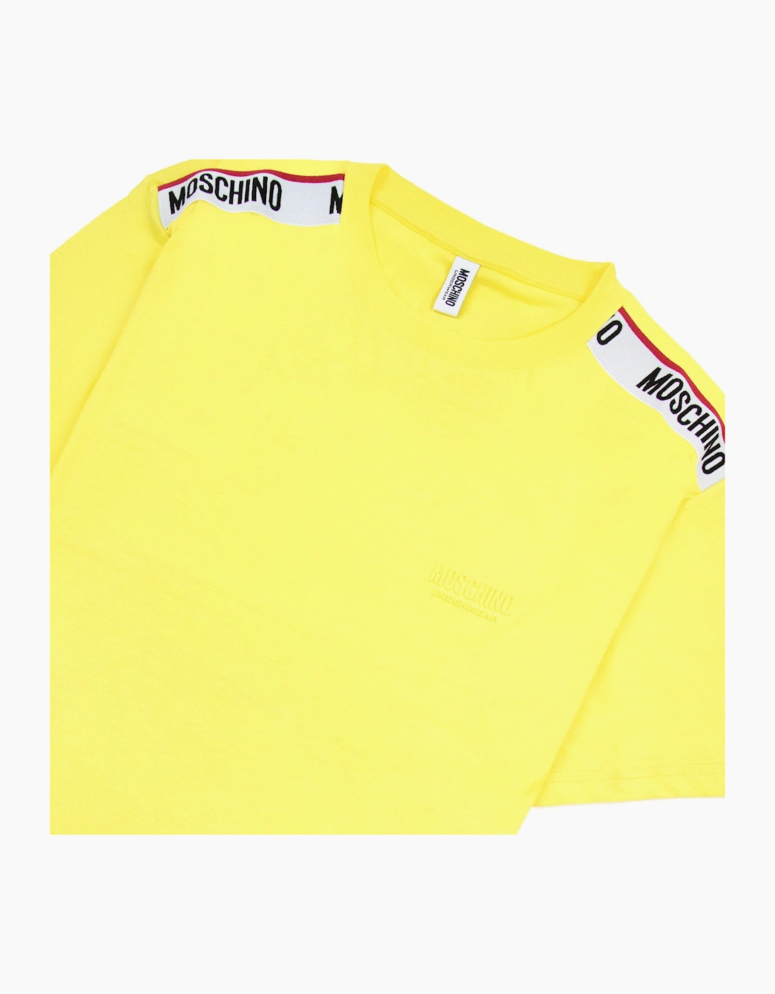 Moschino Underwear Tape Logo T-shirt Yellow 0021