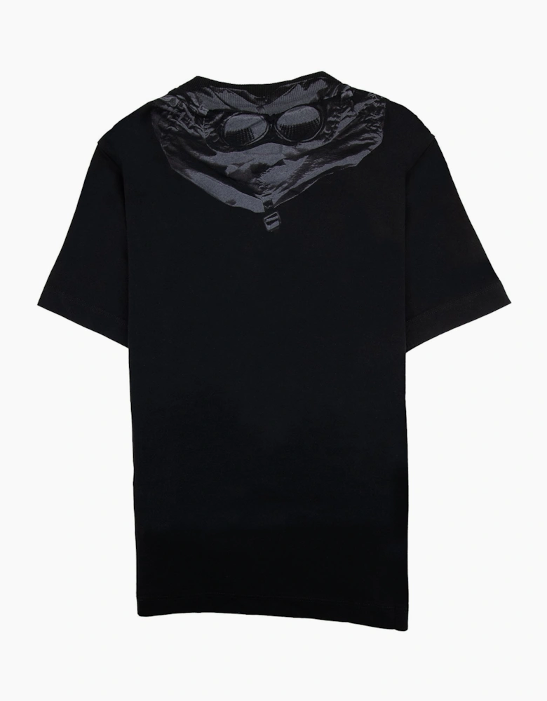 Cp Company Undersixteen Chest Logo Back Goggle T-shirt Black 999
