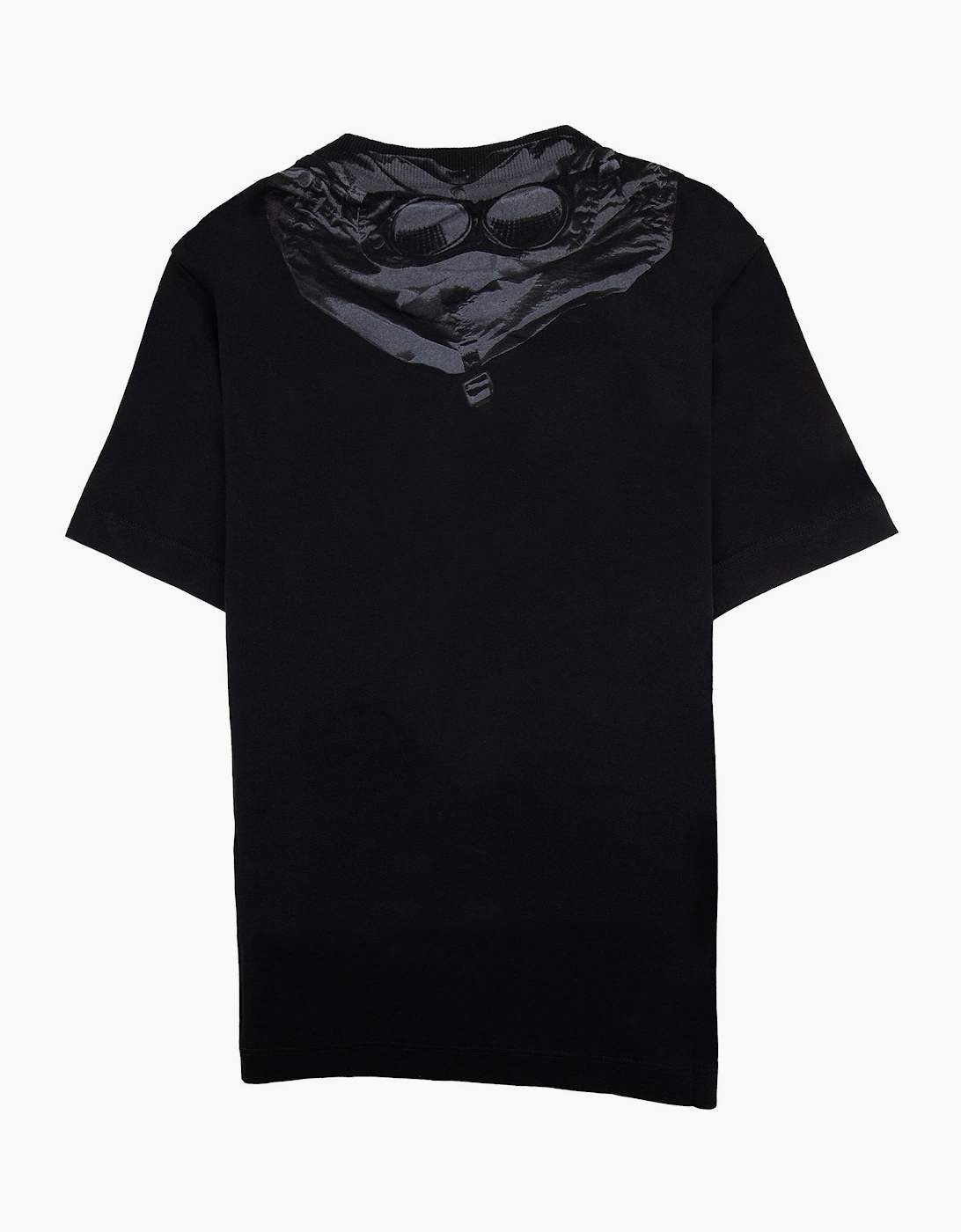 Cp Company Undersixteen Chest Logo Back Goggle T-shirt Black 999
