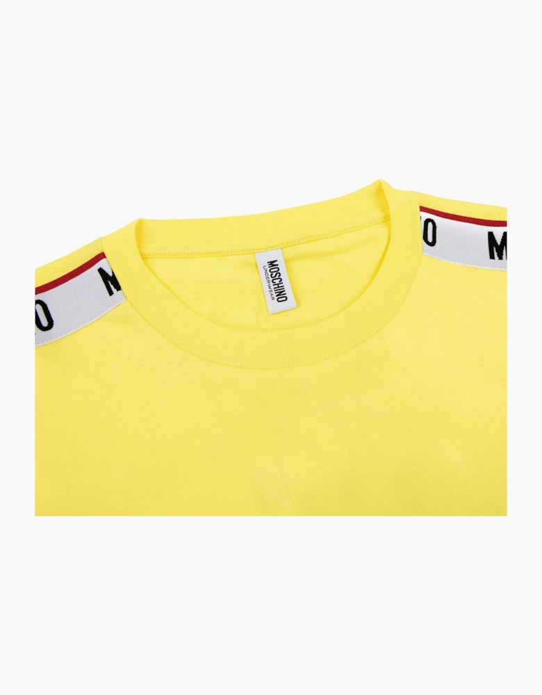 Moschino Underwear Tape Logo T-shirt Yellow 0021
