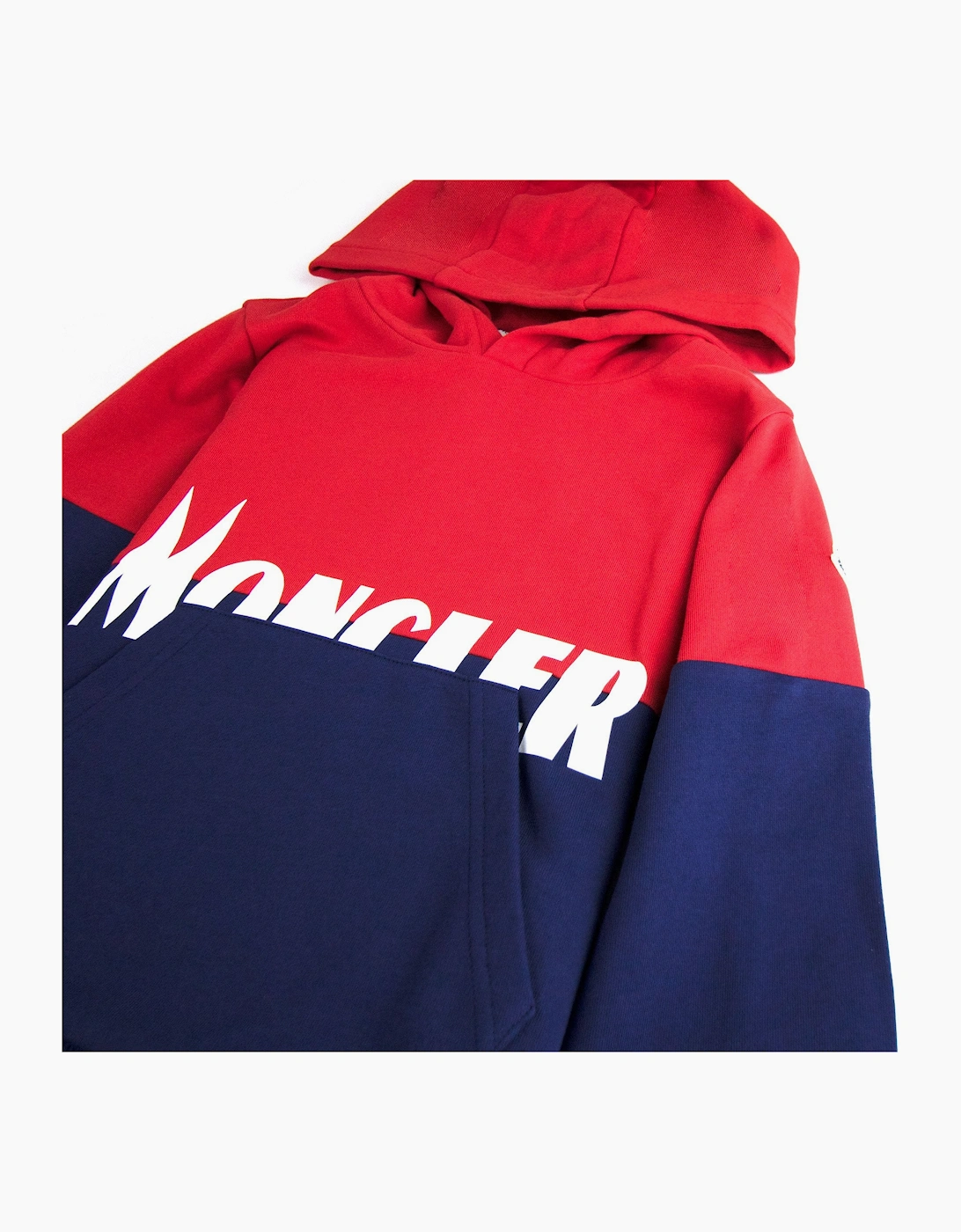 Moncler Junior Maglia Con Cappuccino Hooded Sweatshirt Red 456