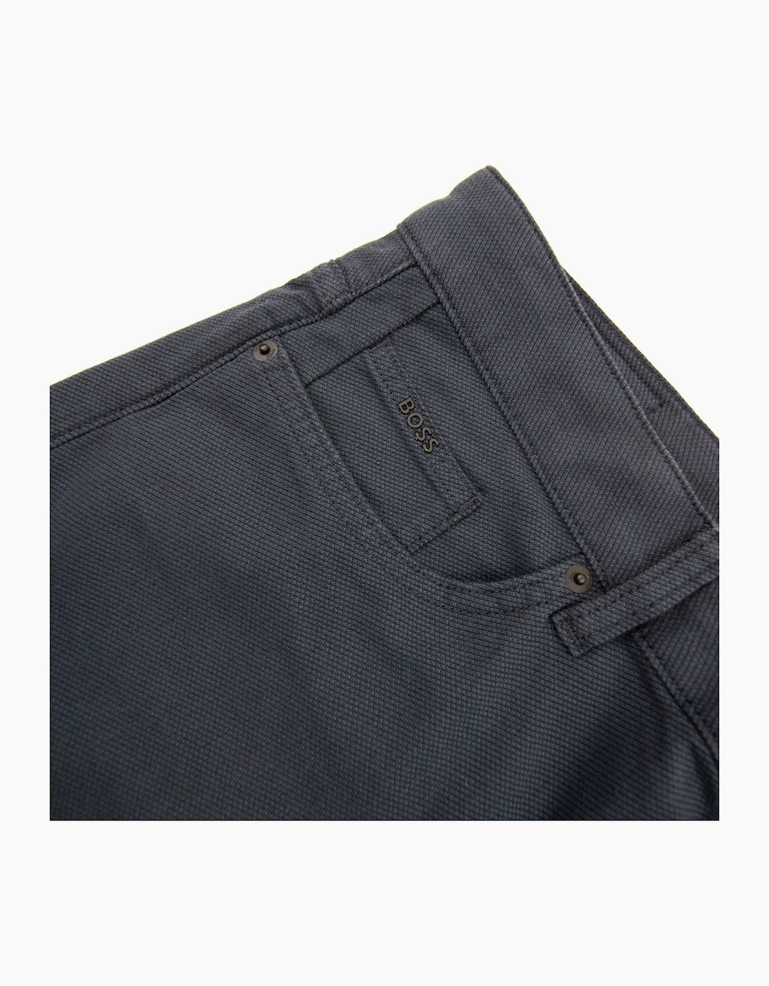 Hugo Boss Delaware3-1-20 Micro Structured Stretch Jean Dark Blue 001