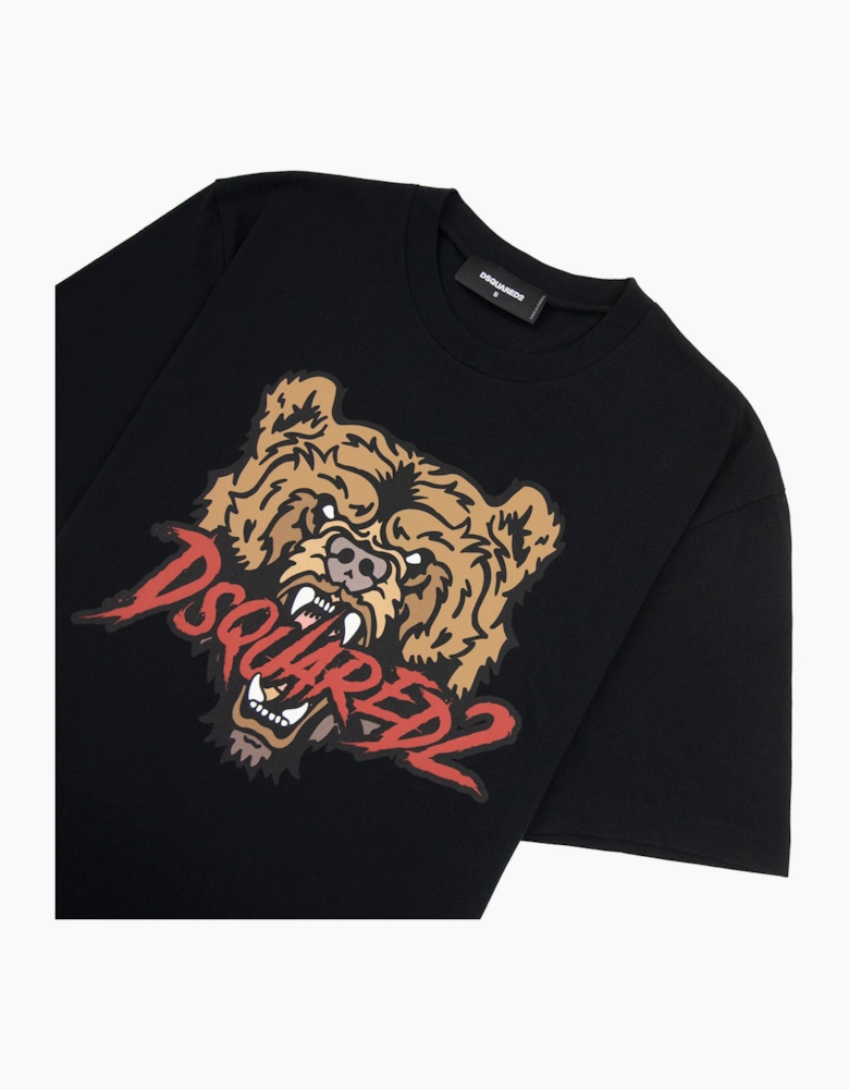 Dsquared2 Bear Logo Cool Fit T Shirt Black 900