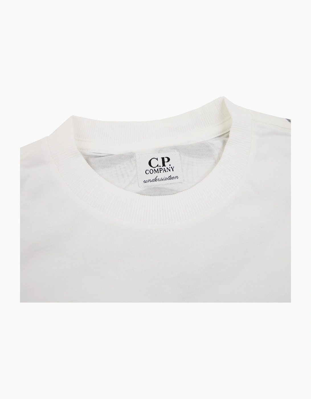 Cp Company Undersixteen Chest Logo Back Goggle T-shirt White 103